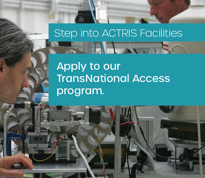 Second call for proposal to access ACTRIS Services
