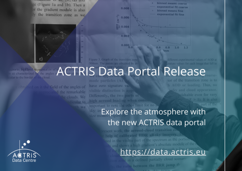 ACTRIS Data Portal release