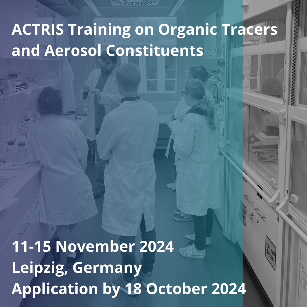 ACTRIS training on organic tracers and aerosol constituents
