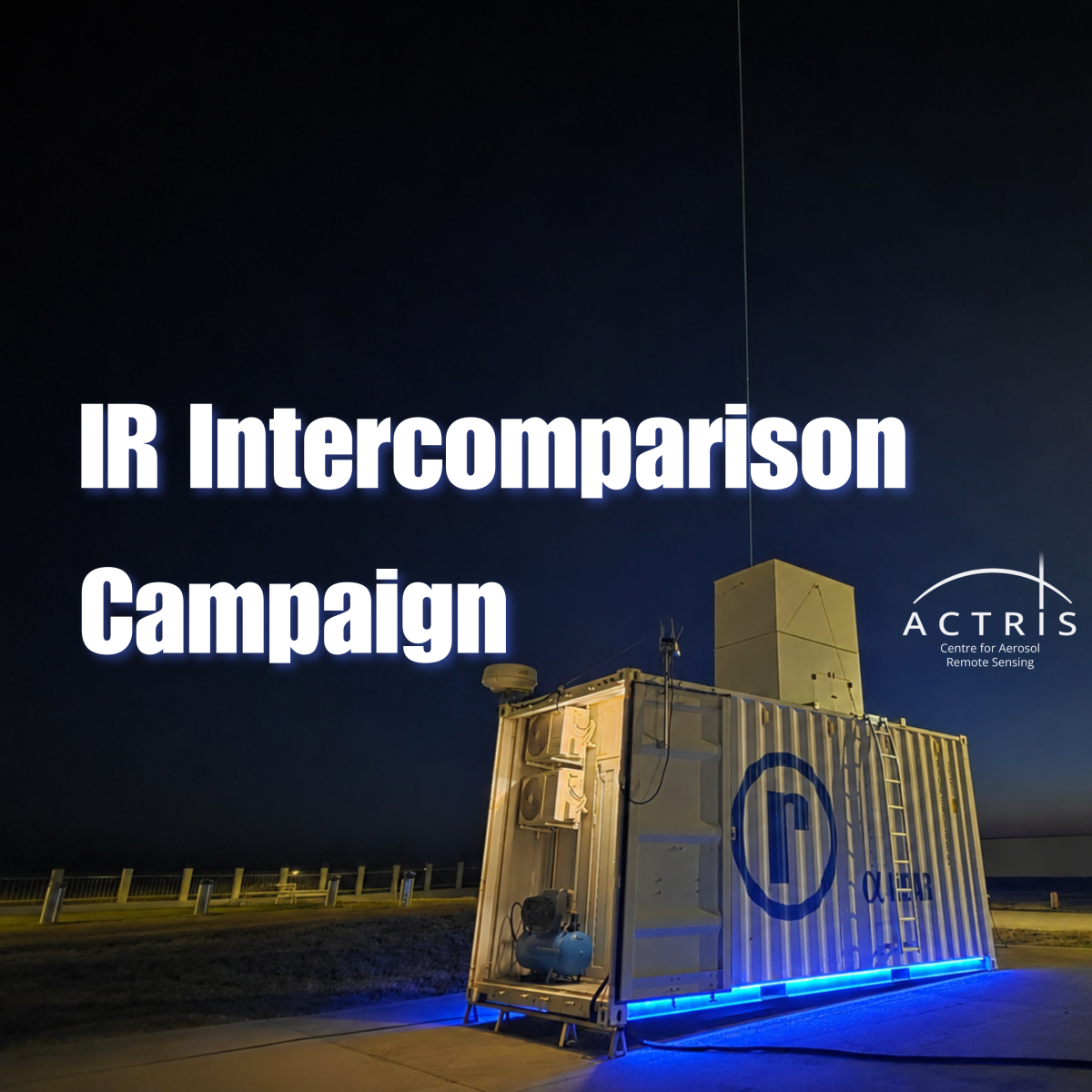 ALPHA reference lidar measuring at night