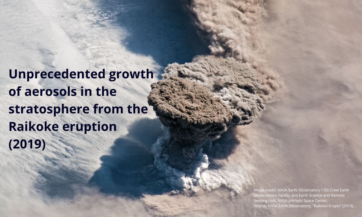 Raikoke eruption, NASA image 